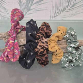 Pack 5 coleteros o scrunchies