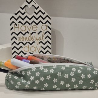 Estuche escolar Modelo simply - Verde