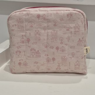 Neceser cuadrado Eliot - estampado casas